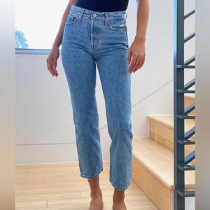Levi’s Premium Wedgie Straight Jeans in Luxor Lanes
